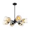 Designers Fountain Gatsby 6-Light Matte Black Mid-Century Modern Geometric Chandelier for Dining Rooms D306M-6CH-MB - alternate 8